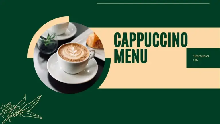 Starbucks Cappuccino Menu Price