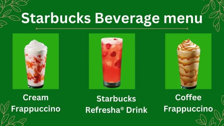 Starbucks Beverage Menu Prices